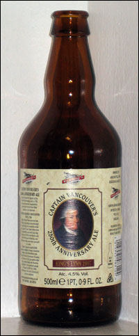 Captain Vancouver's 250th Anniversary Ale
