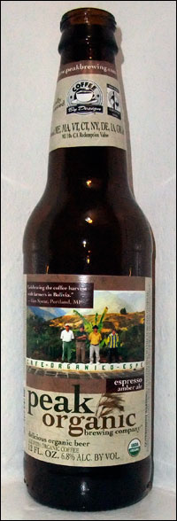 Peak Organic Espresso Amber Ale